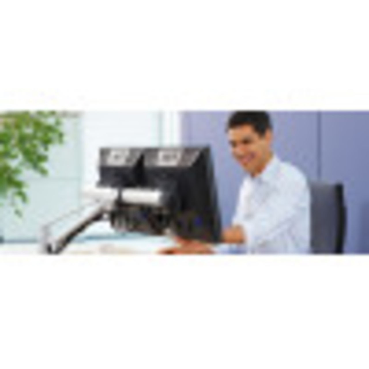 Gas spring monitor arms offer unsurpassed positioning ability.