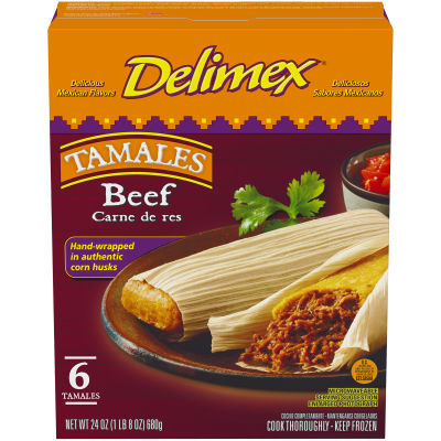 Delimex Beef Tamales, 6 ct Box