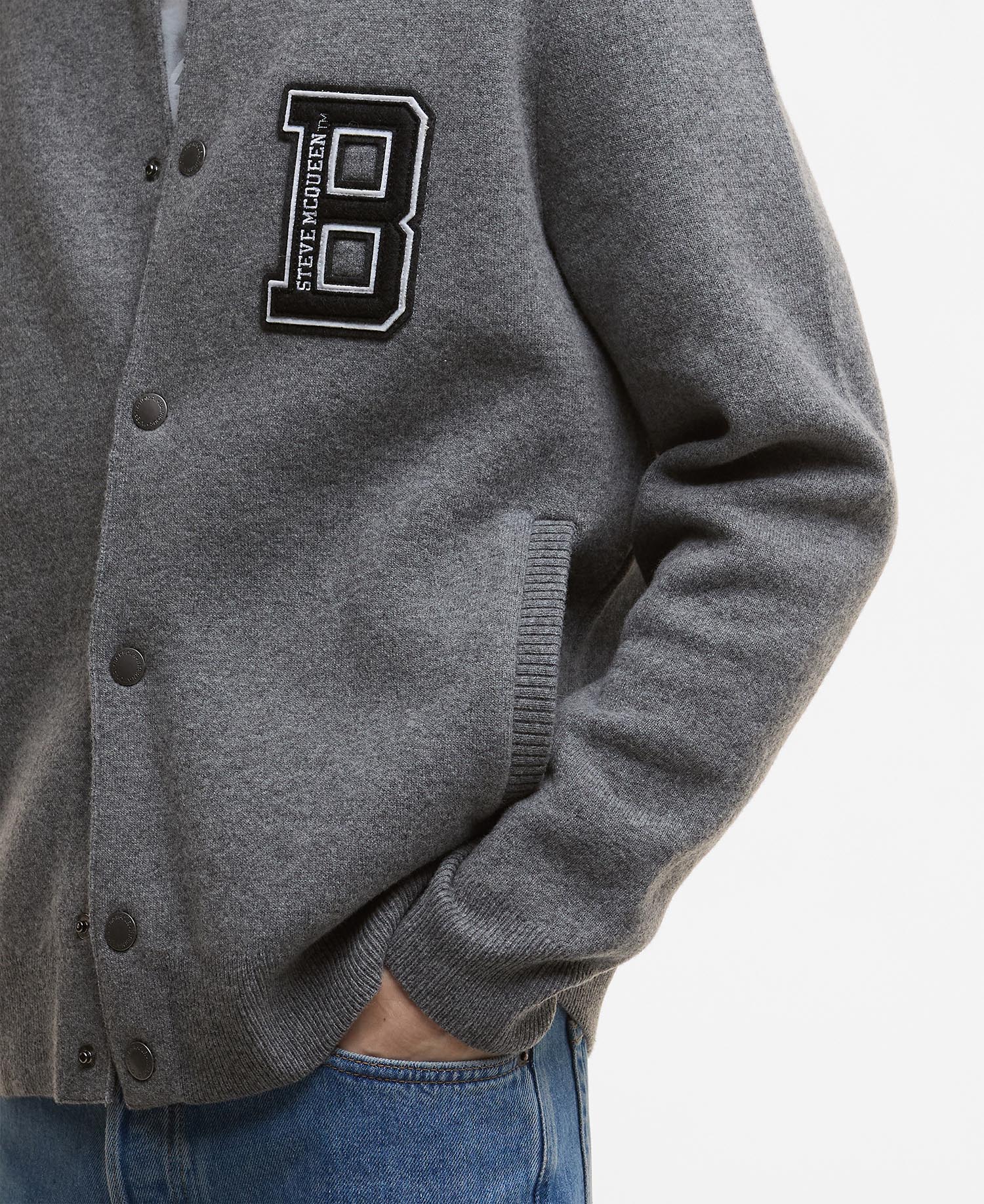Bomber in maglia Letterman image number 4