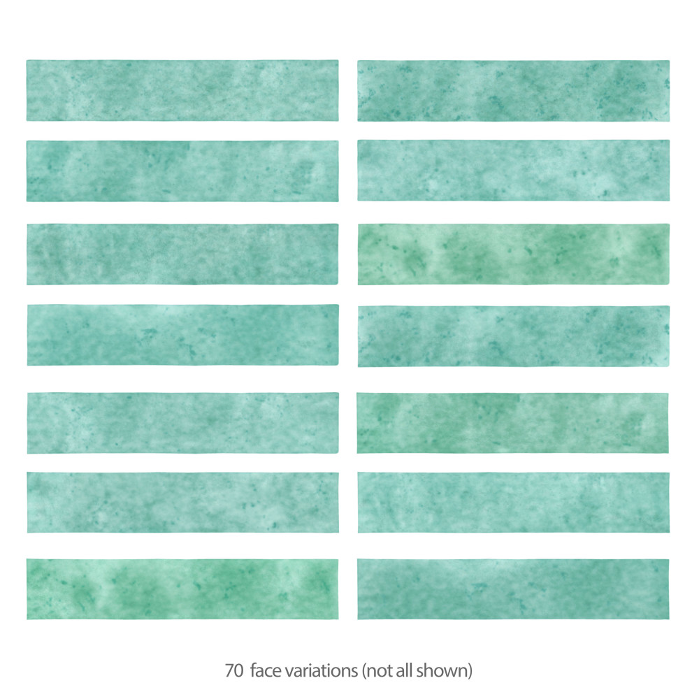Menorca Aqua 2-1/2 in. x 12-7/8 in. Ceramic Wall Tile