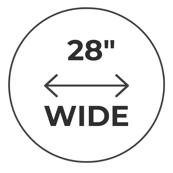 28"w
