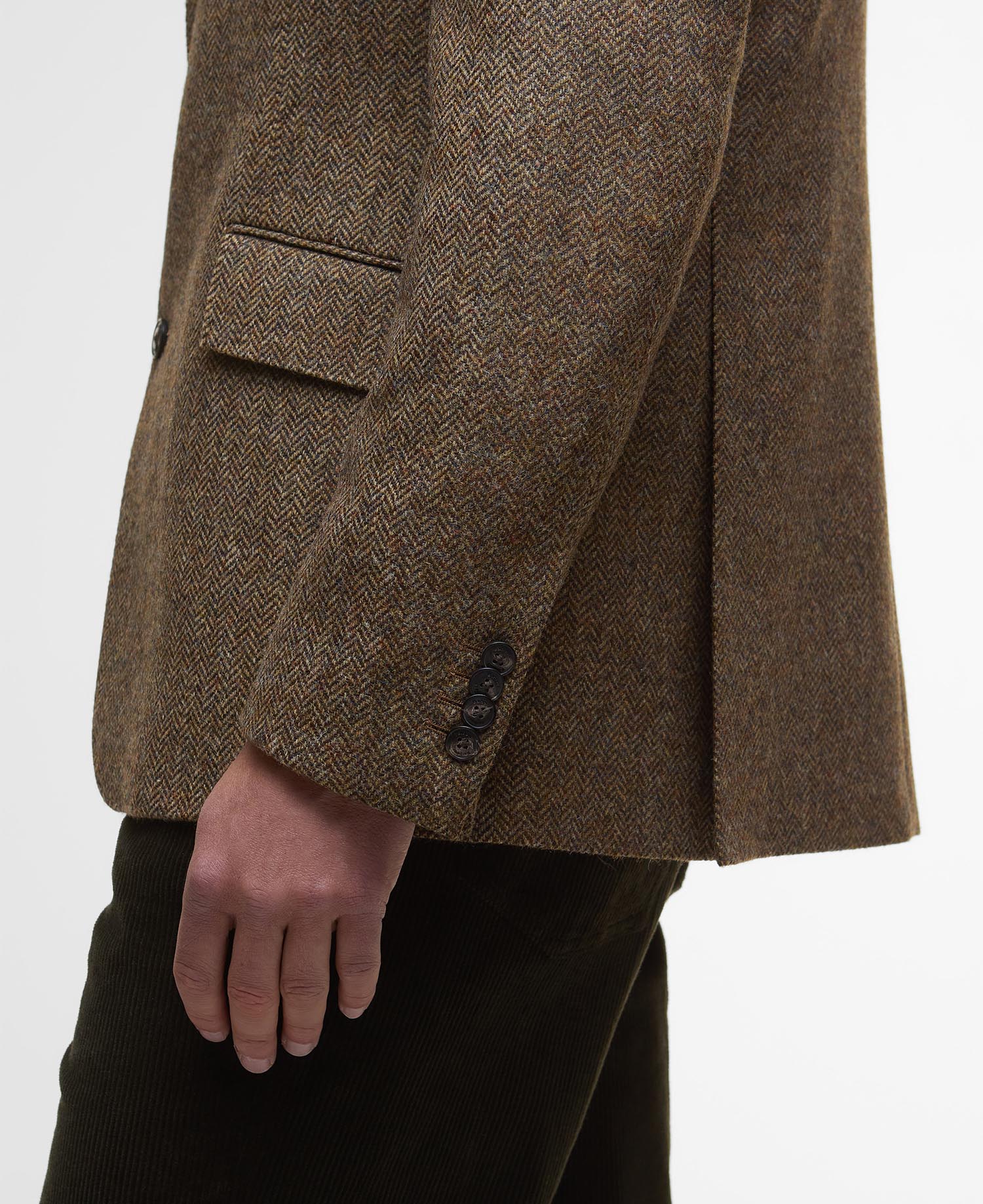 Blazer con motivo a spina di pesce Firth Moons image number 5