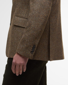 Blazer con motivo a spina di pesce Firth Moons Brown