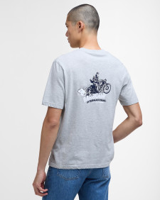 Apleton Graphic T-Shirt Grey Marl