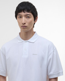 Hexham Oversized Polo Shirt Classic White