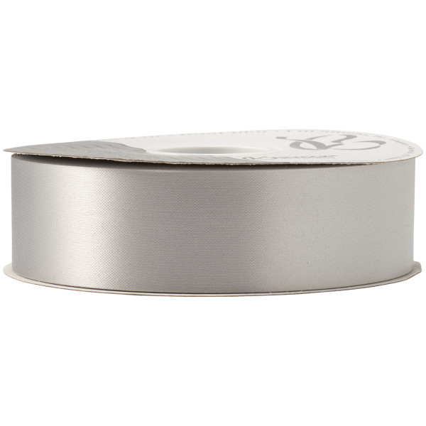 Silver Flora-Satin® 1.44" x 100 yards Ribbon