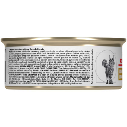 Royal Canin Veterinary Diet Feline Urinary SO Canned Cat Food