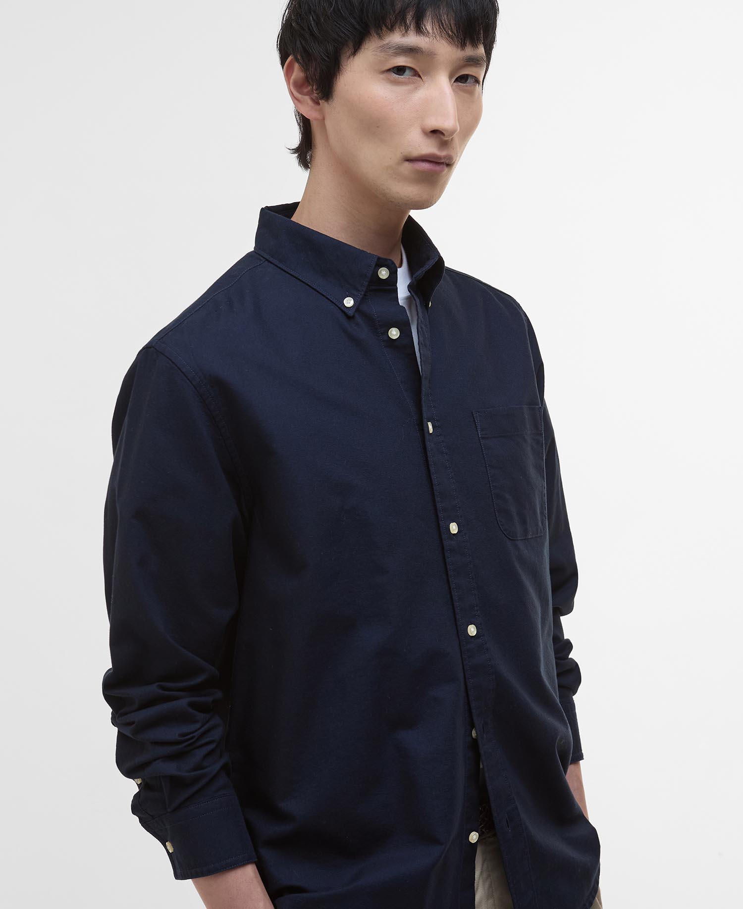 Dunand Oversized Long-Sleeved Oxford Shirt image number 3