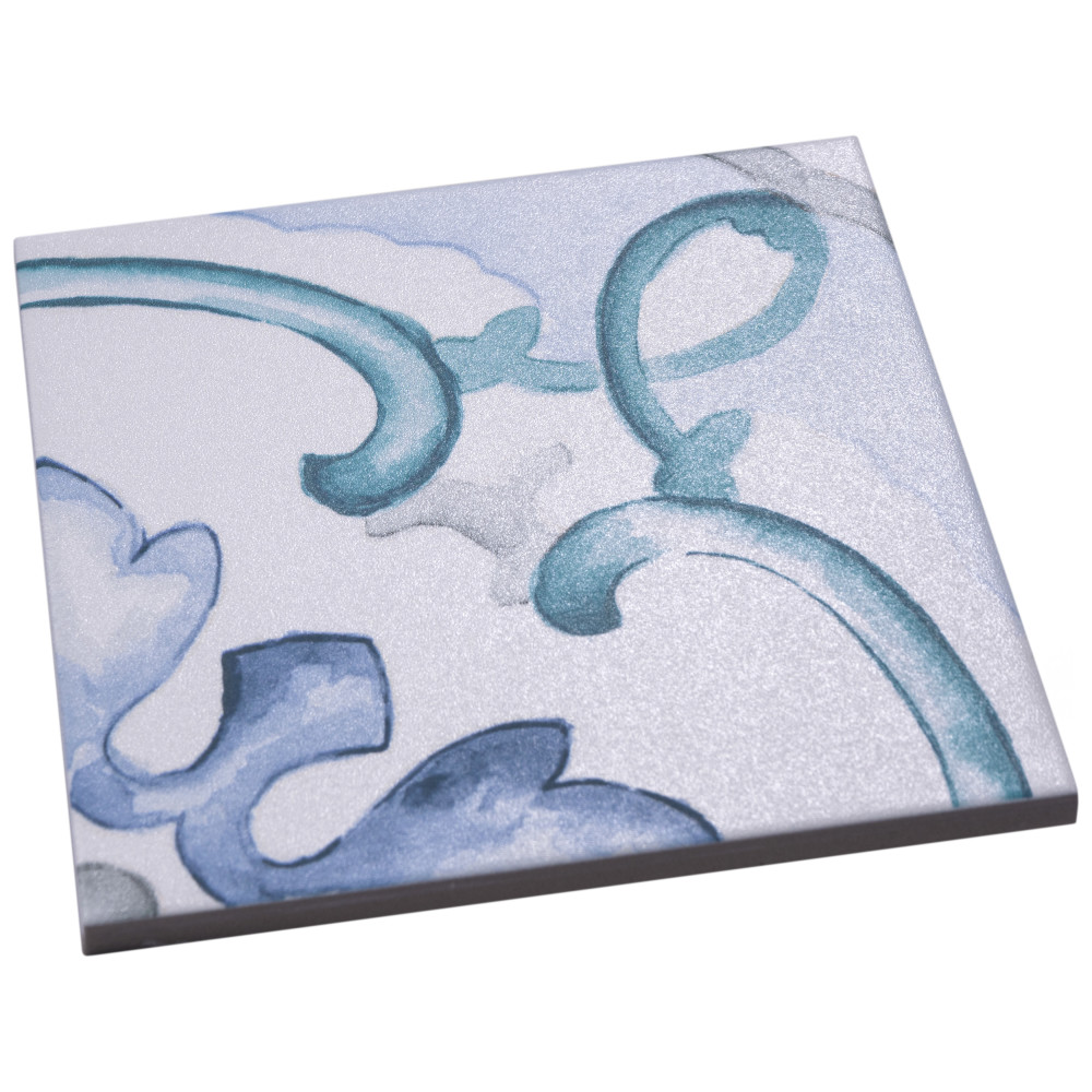 Sample – Saint Germain Gele Deco Jules Porcelain Floor and Wall Tile