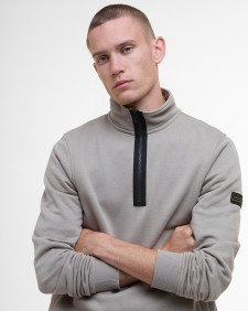 Outline Half-Zip Sweatshirt Conrete