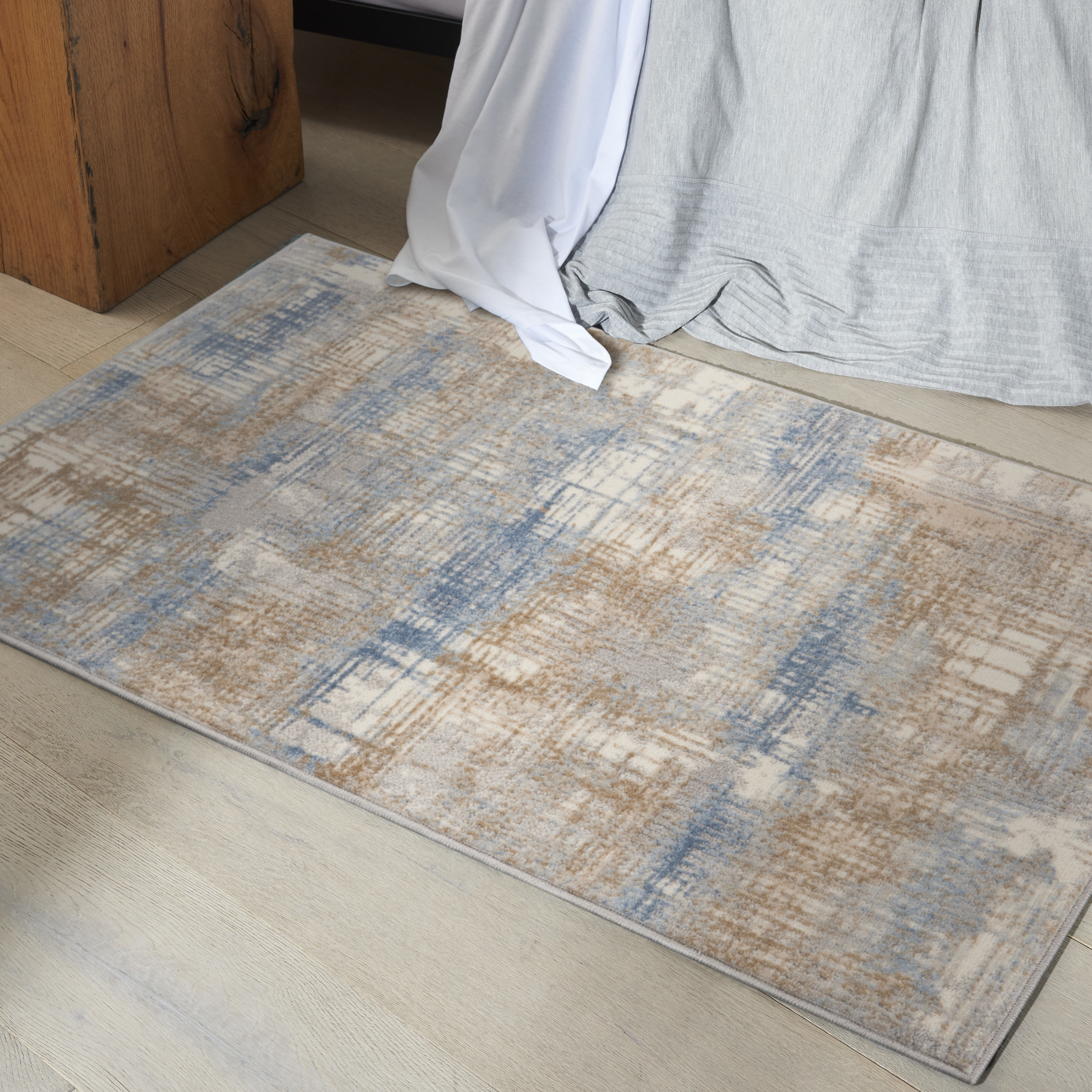 Calvin Klein CK950 Rush 3'2" x 5' Blue Beige Modern Indoor Rug