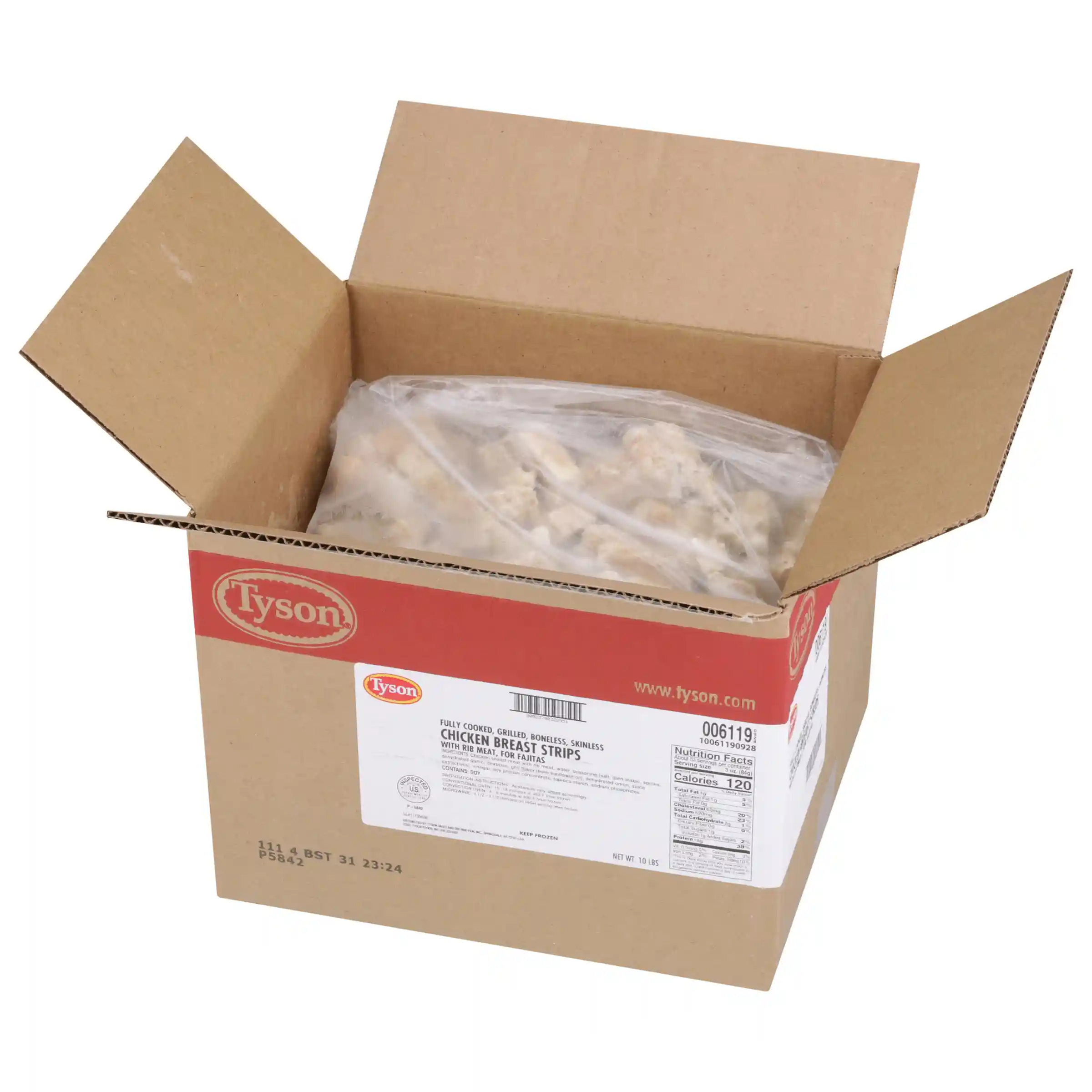 Tyson® Fully Cooked Fajita Chicken Breast Strips_image_4