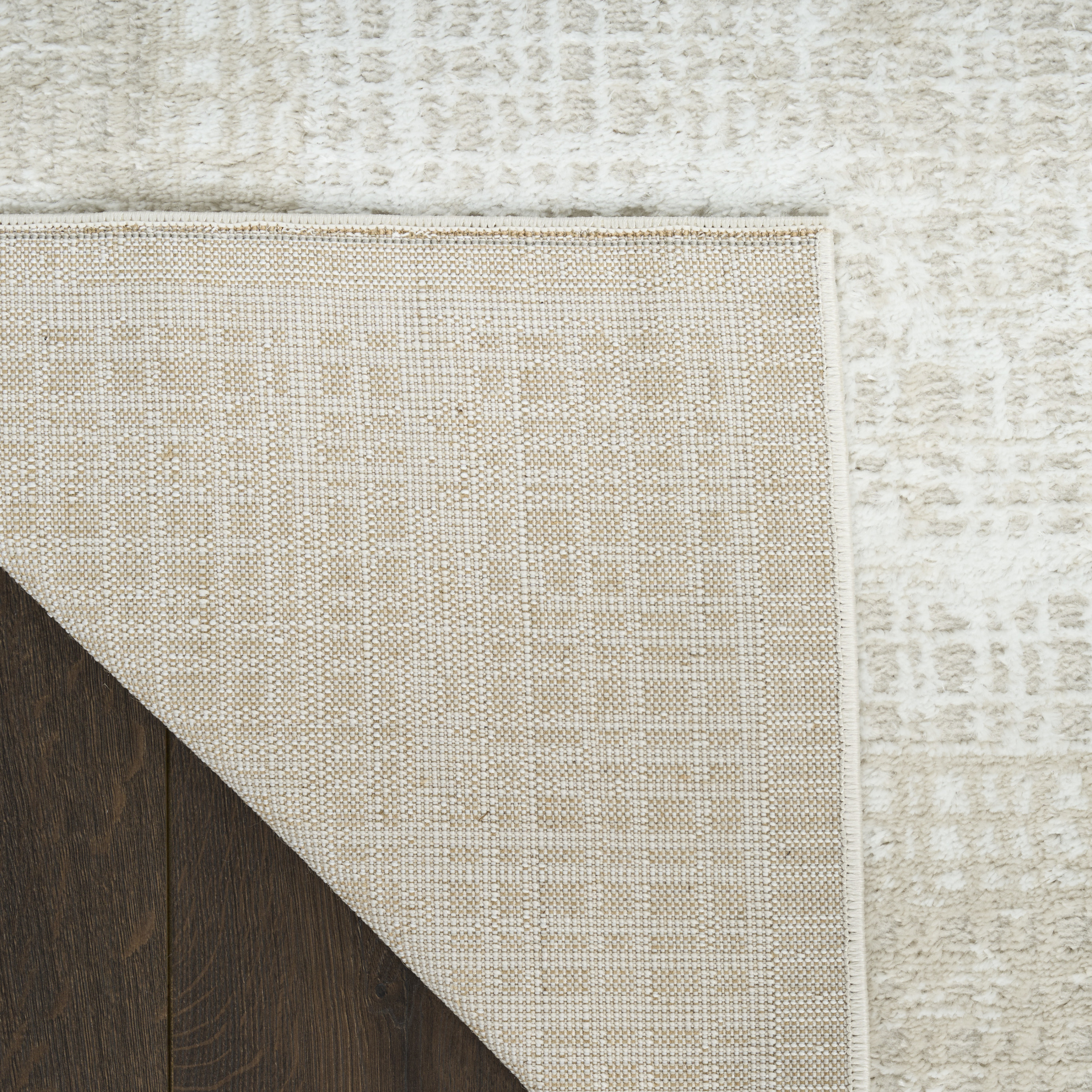 Nourison Dekor 5'3" x 7' Beige Modern Indoor Rug