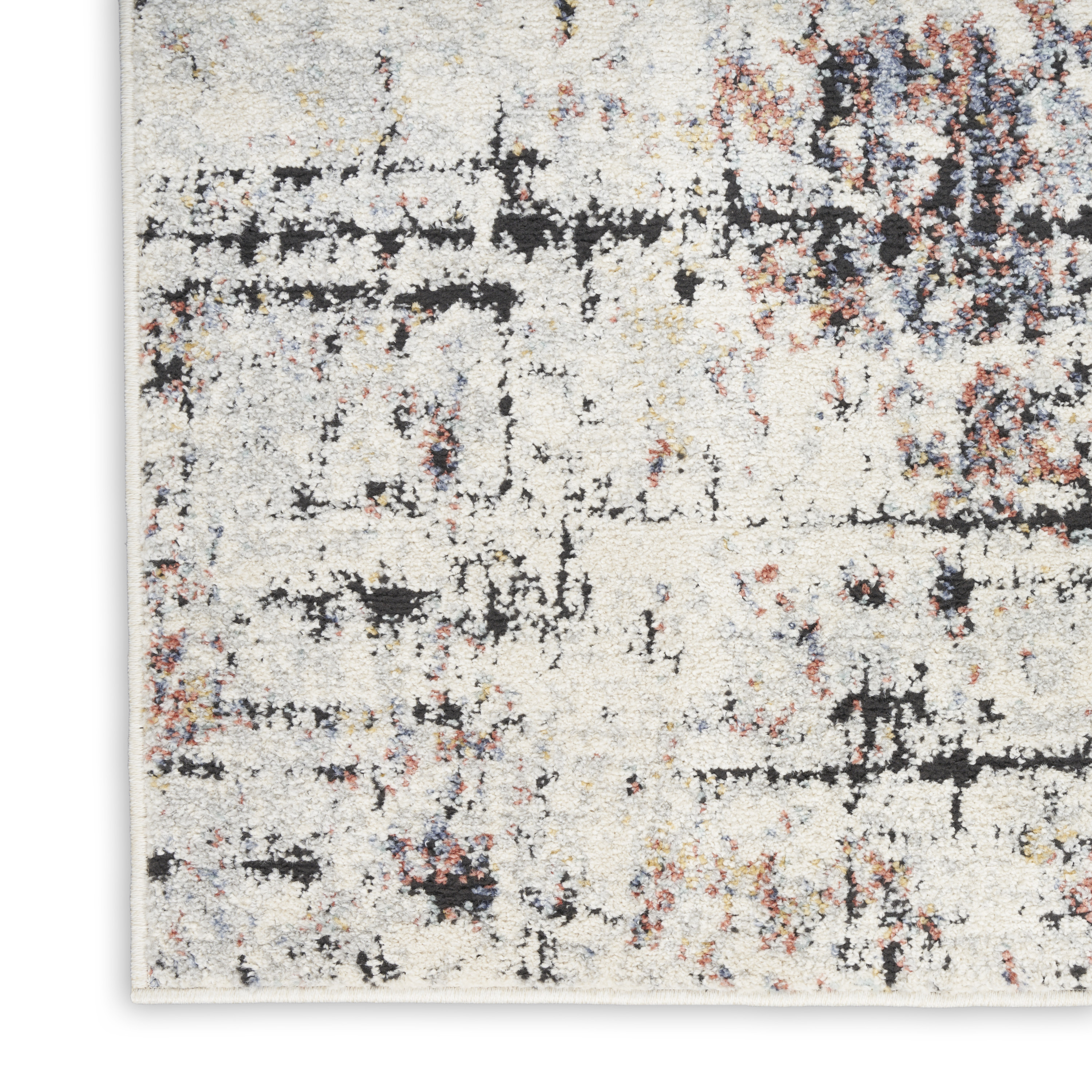 Nourison Motion 5'3" x 7' Ivory Multicolor Modern Indoor Rug