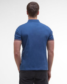 Austwick Tipped Polo Shirt Dark Denim