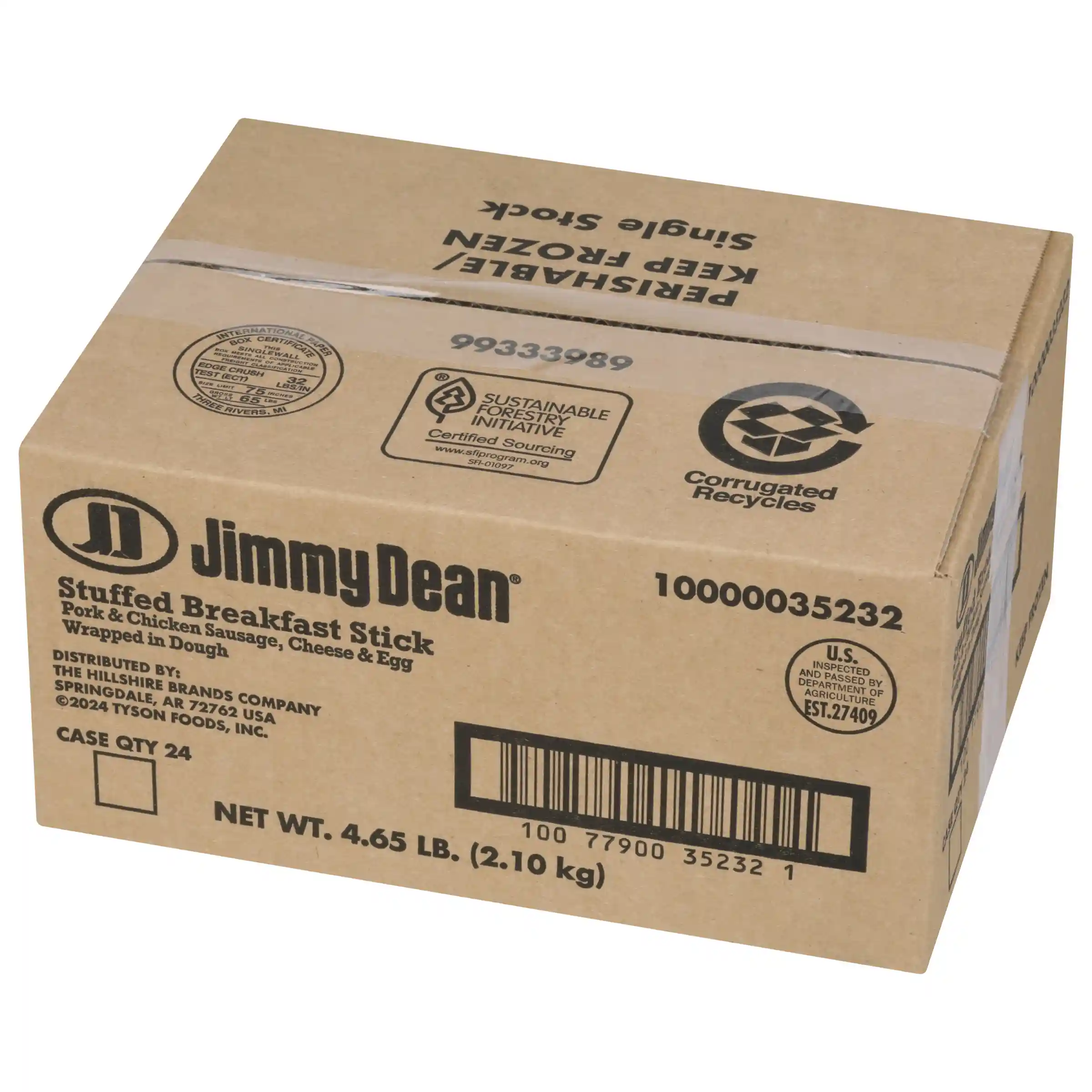 Jimmy Dean Stuffed Breakfast Stick, Sausage, Frozen, 1 Count _image_5