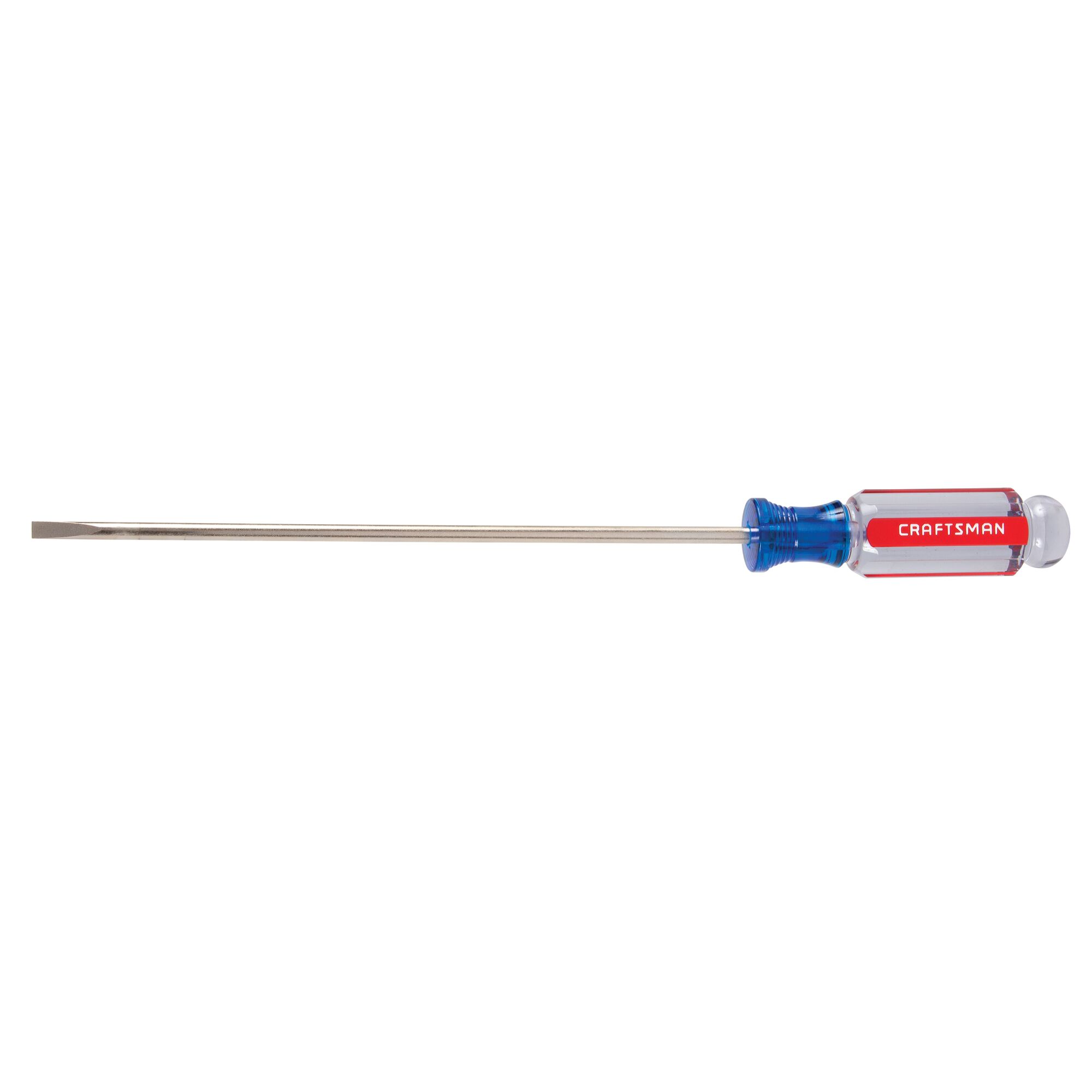 Three sixteenths inch by 8 inch Slotted Cabinet Acetate ScrewDriver.