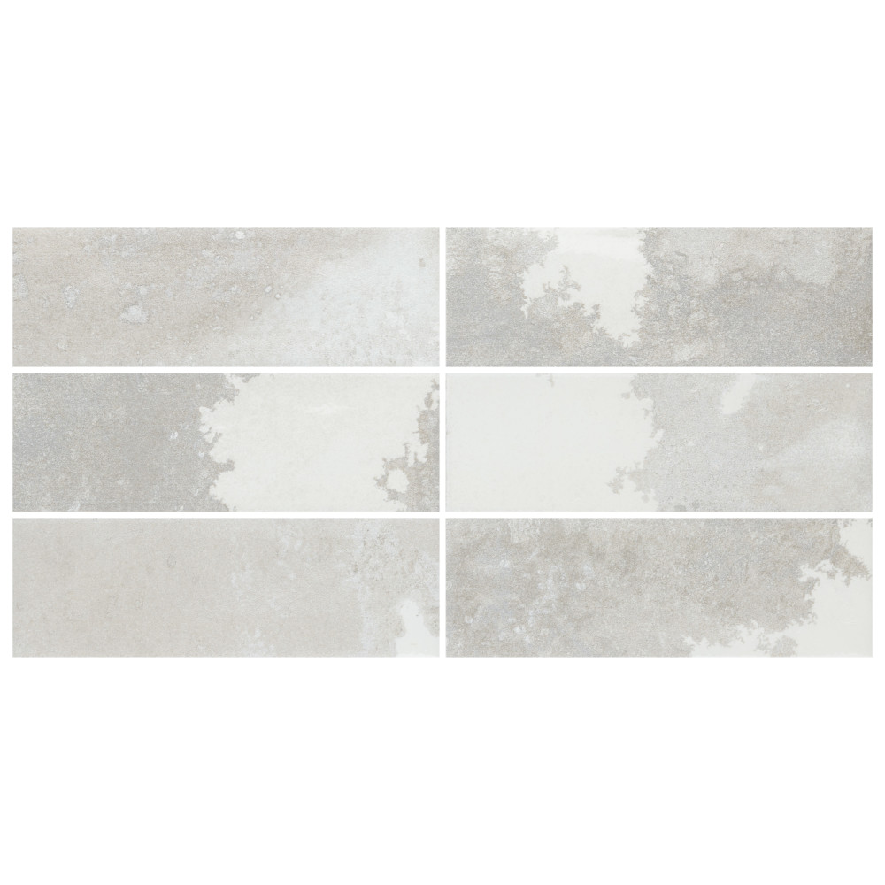 Sample – Kings Luxe Tradition Brick Silver Ceramic Wall Tile