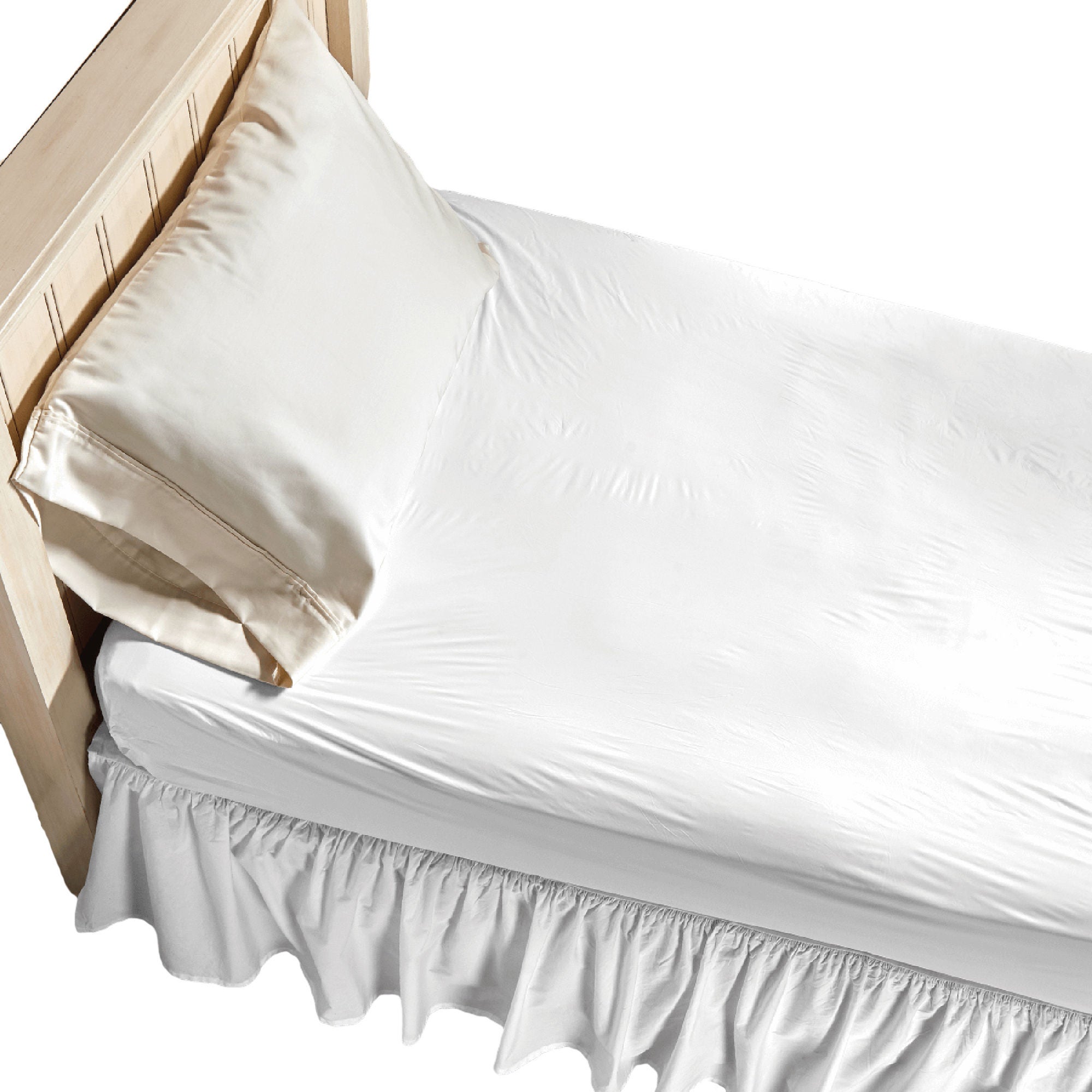 Salk PrimaCare™ Economy Vinyl Queen Mattress Cover, 60 x 80 in., White