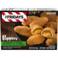 TGI Fridays Cheddar Cheese Stuffed Jalapeno Poppers, 8 oz Box