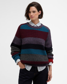 Paul Smith loves Barbour Multi Striped Crew Neck Jumper Multi Stripe