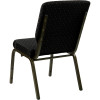 HERCULES Series 18.5''W Stacking Church Chair in Purple Fabric - Gold Vein Frame - Picture 40 of 140