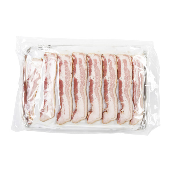 COUNTRY BRAND(tm) Bacon, Wide Shingle, 10/14 slice, 15 lb . C1CB - Front Center Inner Pack (Hi Res)