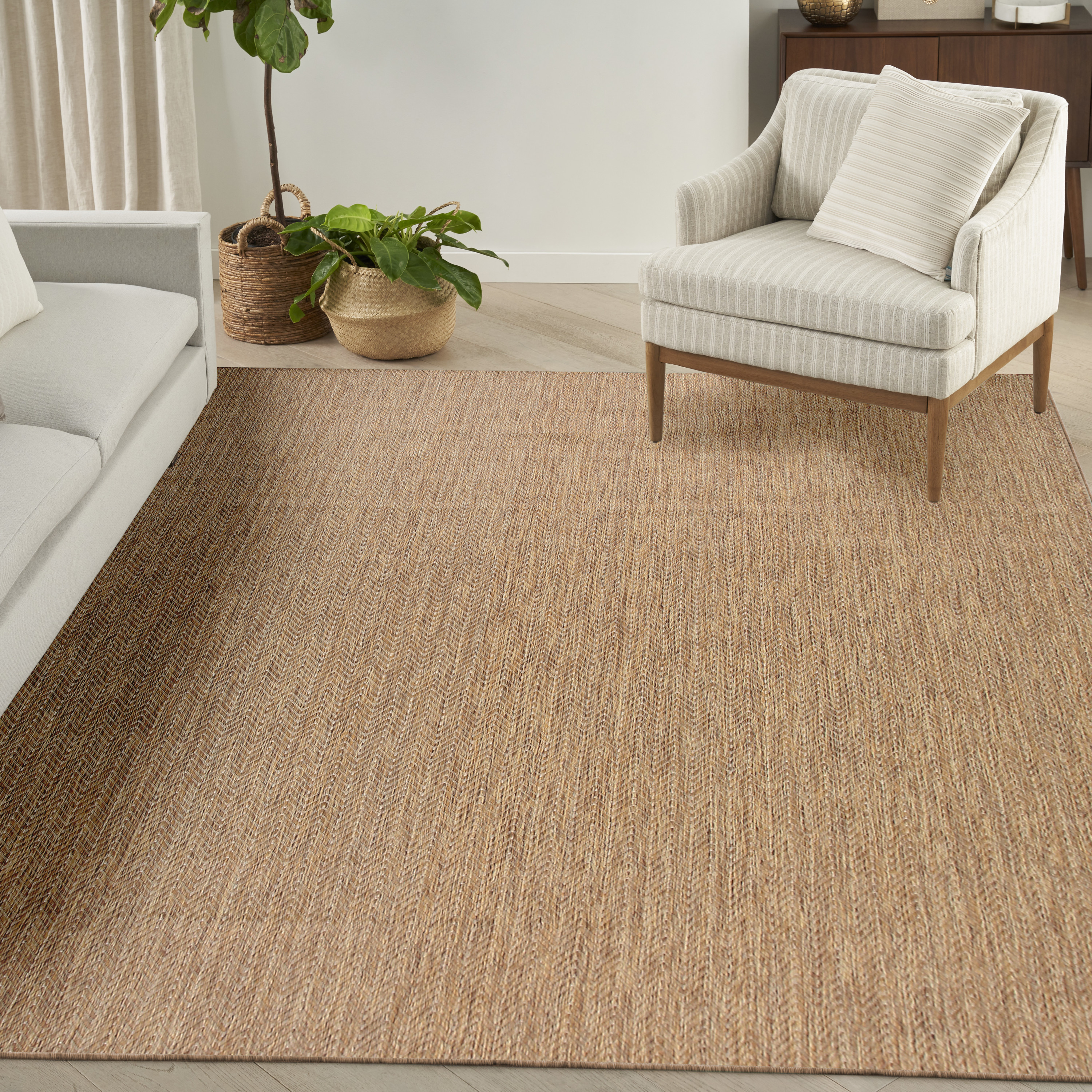 Nourison Horizon Indoor/Outdoor 9' x 12' Natural Modern Rug