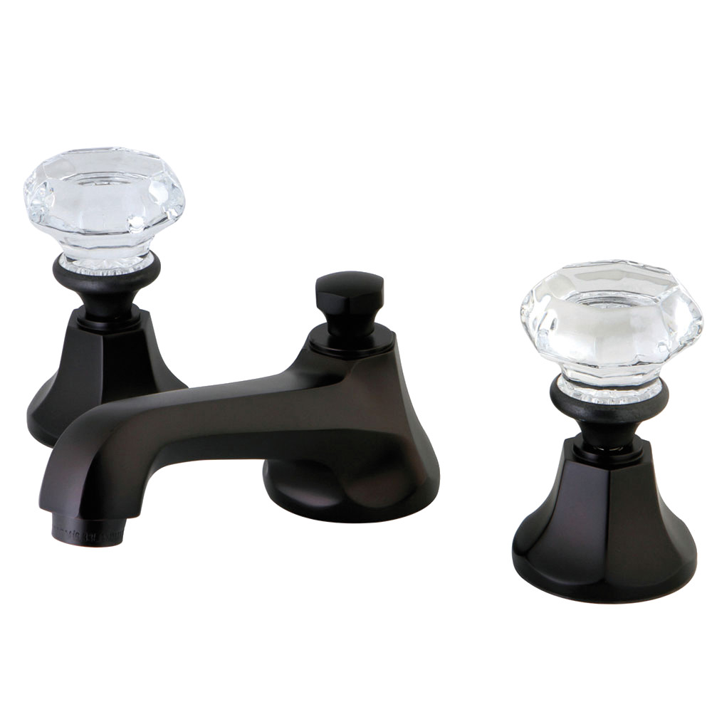 8" Widespread Bathroom Faucet with Brass Pop-Up, Oil Rubbed Bronze with 4 Finish Options