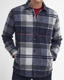 Chapter Check Overshirt Blue Granite