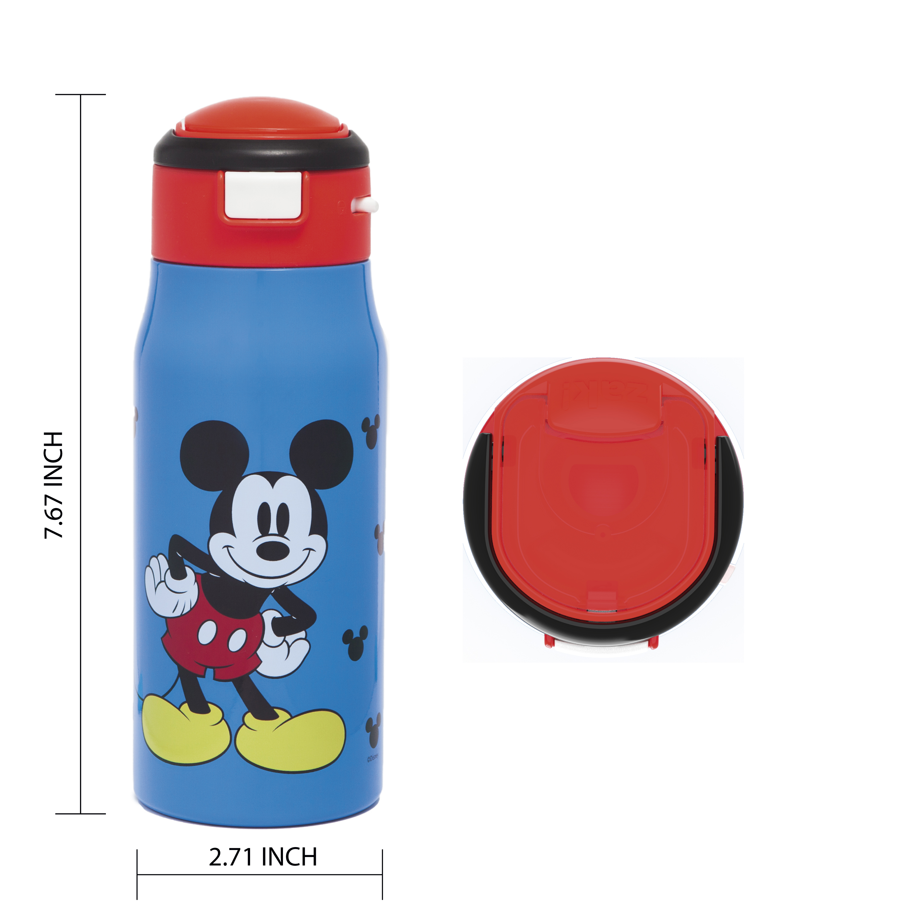 Disney 13.5 ounce Mesa Double Wall Insulated Stainless Steel Water Bottle, Mickey Mouse slideshow image 12