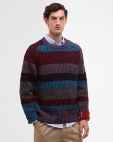 Paul Smith loves Barbour Multi Striped Crew Neck Jumper Multi Stripe