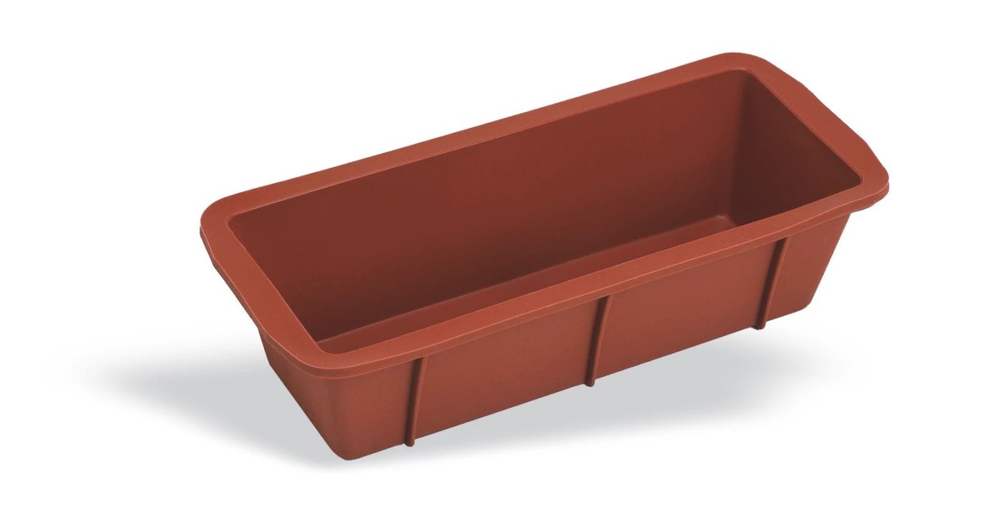 Cake mold 26 x 10 x 7 cm silicone in red