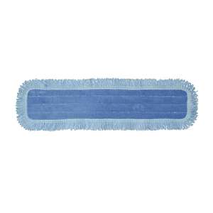 Hillyard, HD Microfiber Hook & Loop Mop with Fringe, 24"W, Blue