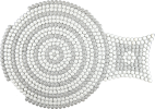 Bijoux White And Grigio 19×12 Riviera Mosaic Glossy