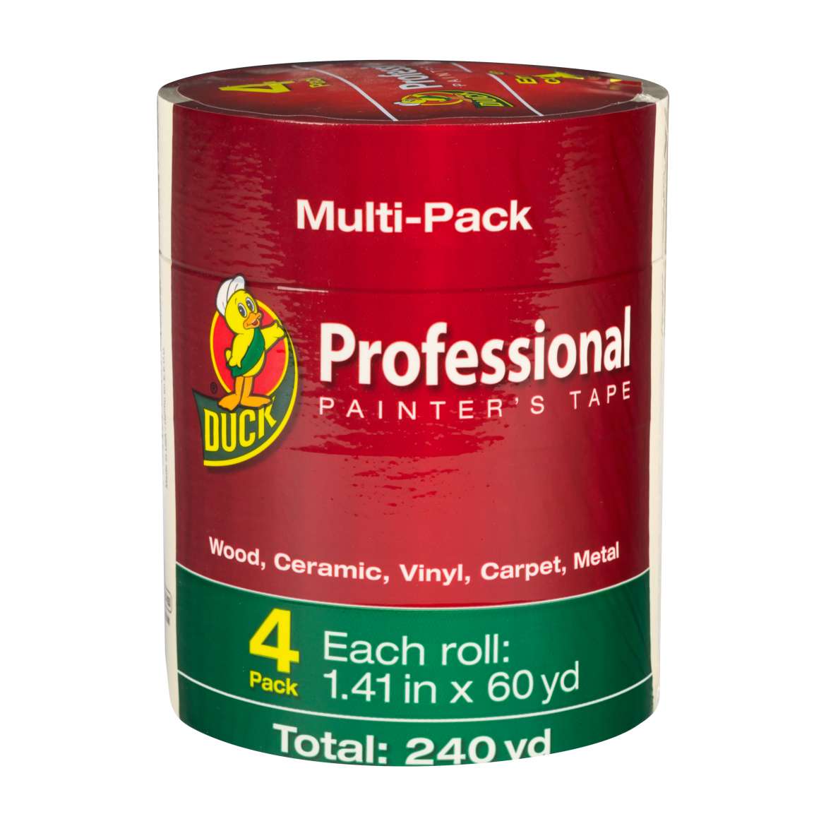 Duck® Brand Professional Painter's Tape - Beige, 4 pk, 1.41 in. x 60 yd. Image