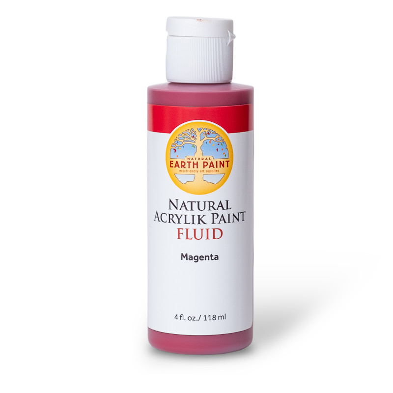 Natural Fluid Acrylik Paint, 4 oz, Magenta