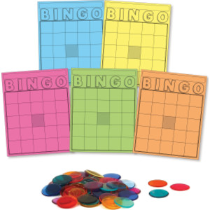 Bingo Cards & Chips Set, 1000 Chips, 50 Cards