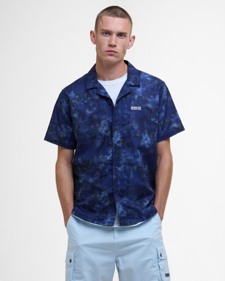 Camo Ikat Short-Sleeved Shirt
