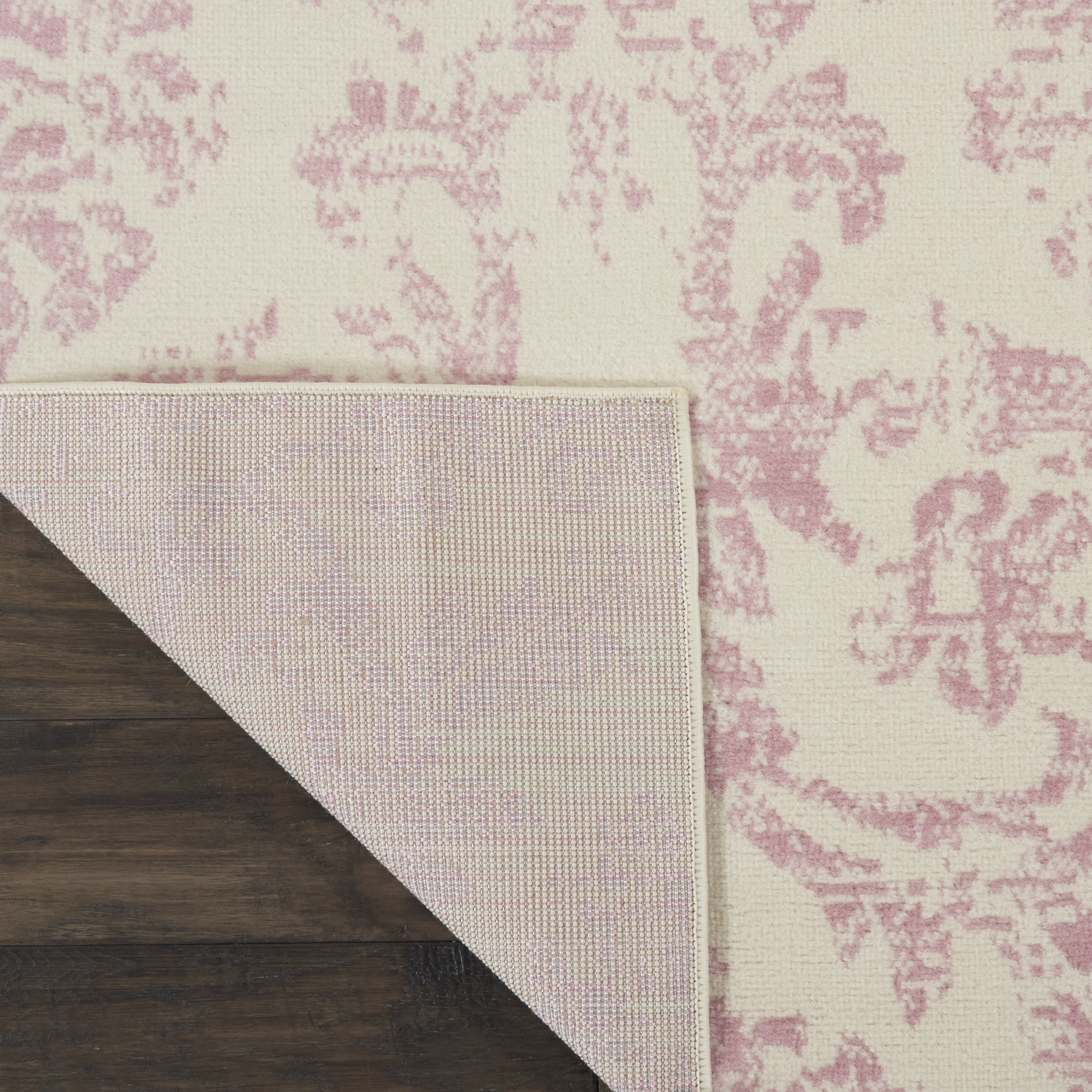 Nourison Jubilant 8'6" x 12' Ivory Pink Vintage Indoor Rug