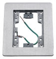 Rectangular Flange Floor Boxes Aluminum 1-Gang
