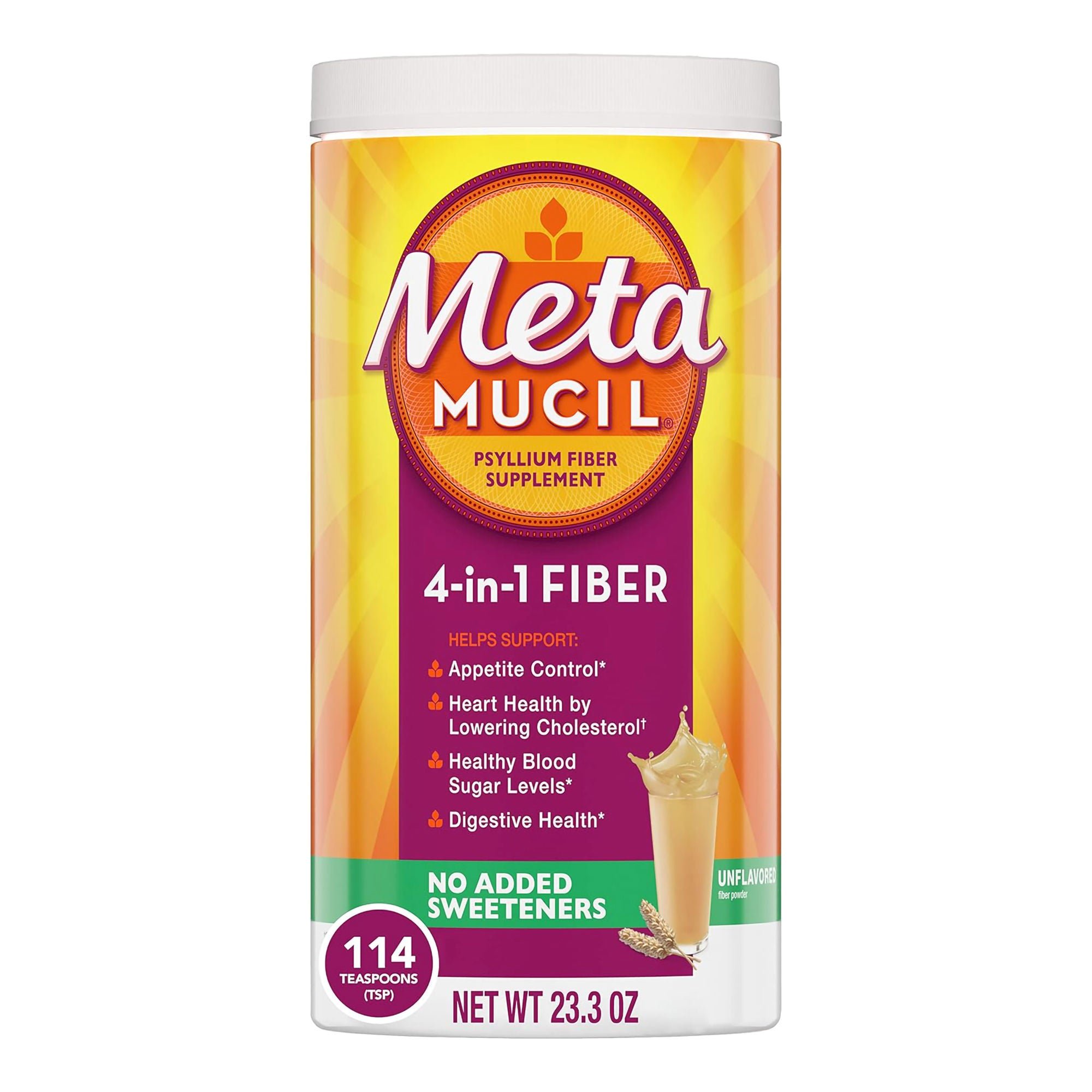 Metamucil 4 in 1 Fiber Powder Unflavored