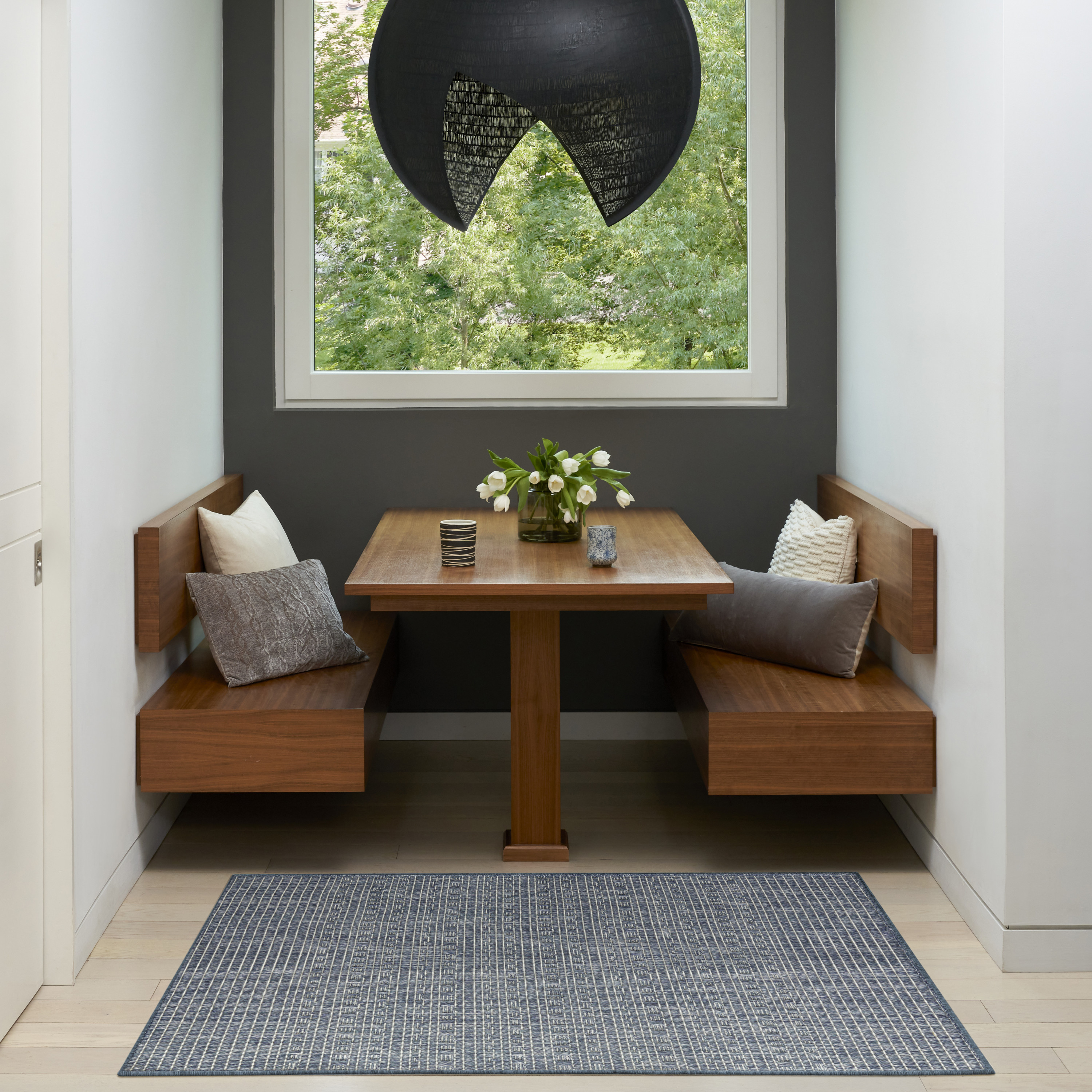 Nourison Tulum 3' x 5' Denim Outdoor Rug