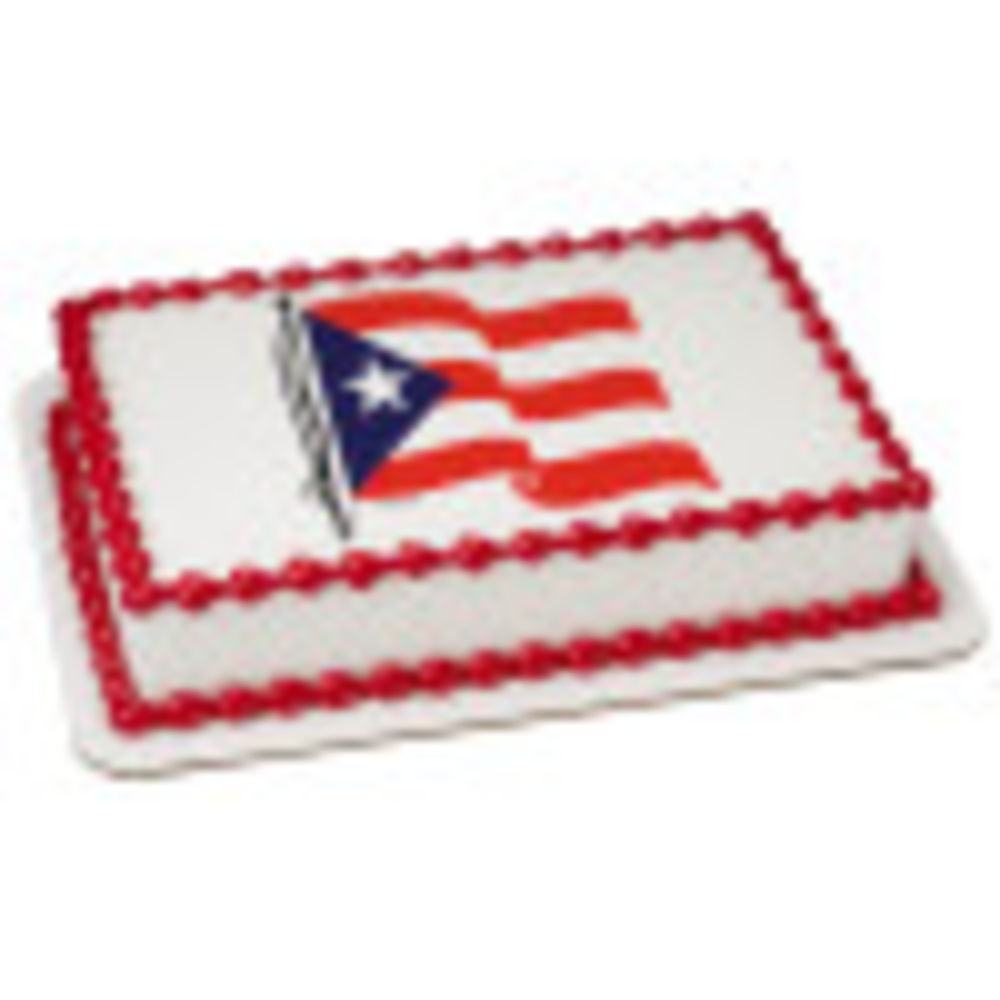 Image Cake Puerto Rican Flag