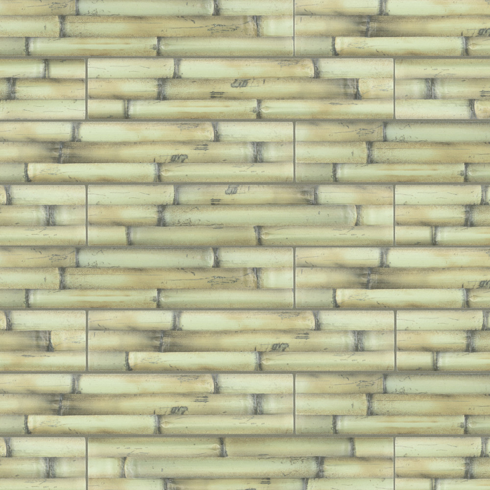 Bamboo Albufera Verde 4x19.75 Rectangle Ceramic Wall Only Digital Pattern