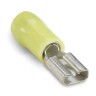 Nylon Insulated Female Disconnect Length 1.04 Inches Width .29 Inches Tab Size .250x.032 Wire Range #12-#10 Color Yellow