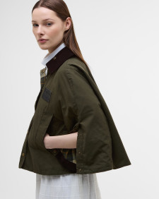 Barbour x ERDEM Trapezjacke Reversible Clover Showerproof 