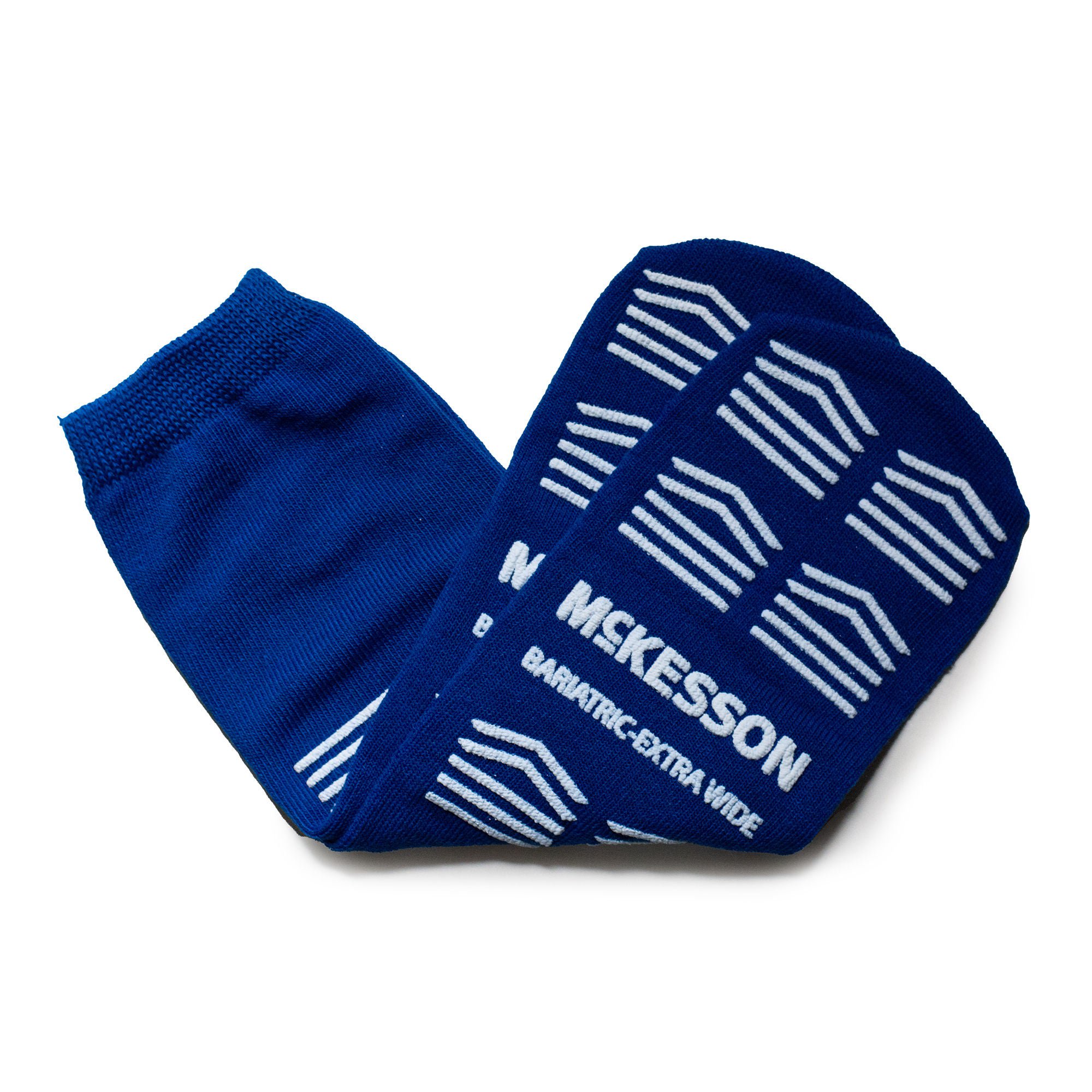 McKesson Slipper Socks, Double Tread, Bariatric, Kingfisher Blue
