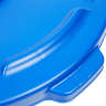 Rubbermaid Commercial, BRUTE, Self-Draining, Round, Resin, 55 gal, Blue, Receptacle Lid