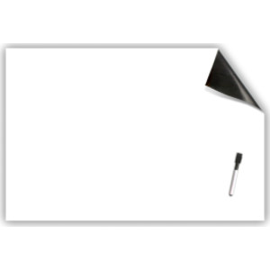 Repositionable Whiteboard Stickable with Dry Erase Marker, 24" x 36"